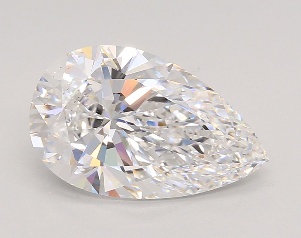 3.06 Carat D-VS2 Pear Lab Diamond