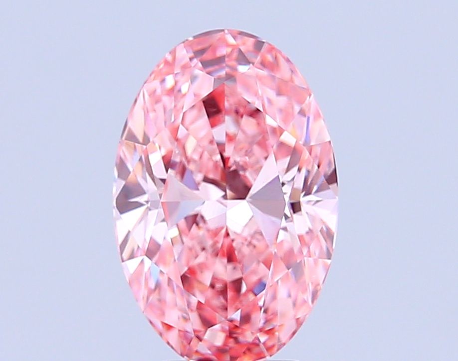 5.06 Carat Oval Cut Fancy Pink