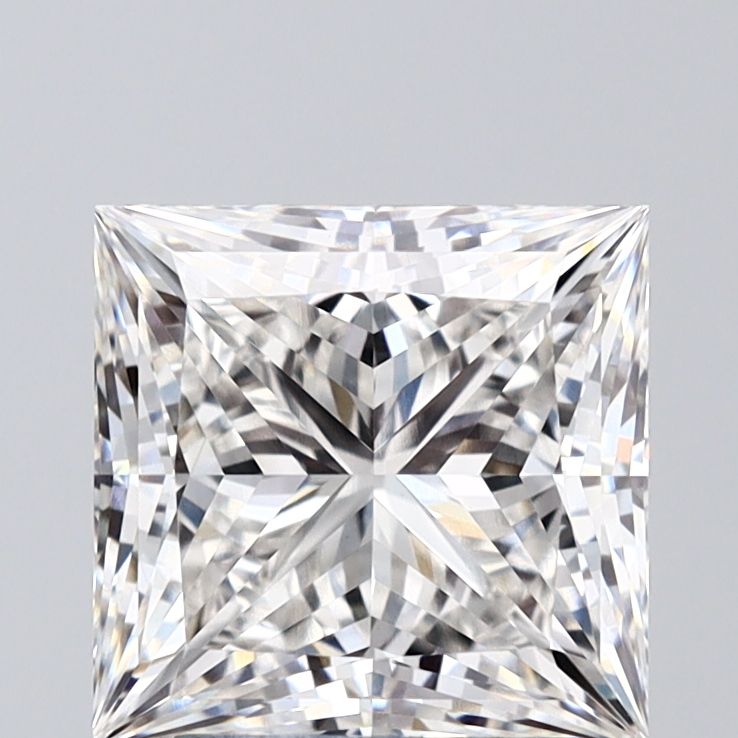 3.04 Carat F-VVS2 Princess Lab Diamond