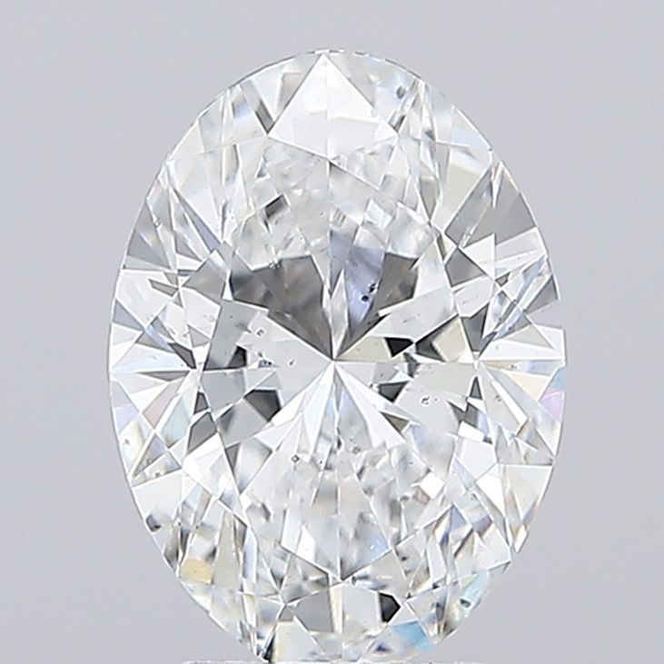 3.59 Carat D-SI1 Oval Lab Diamond
