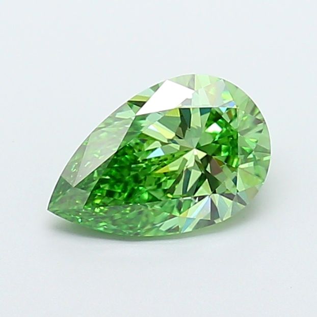 1.50 Carat Pear Cut Fancy Green