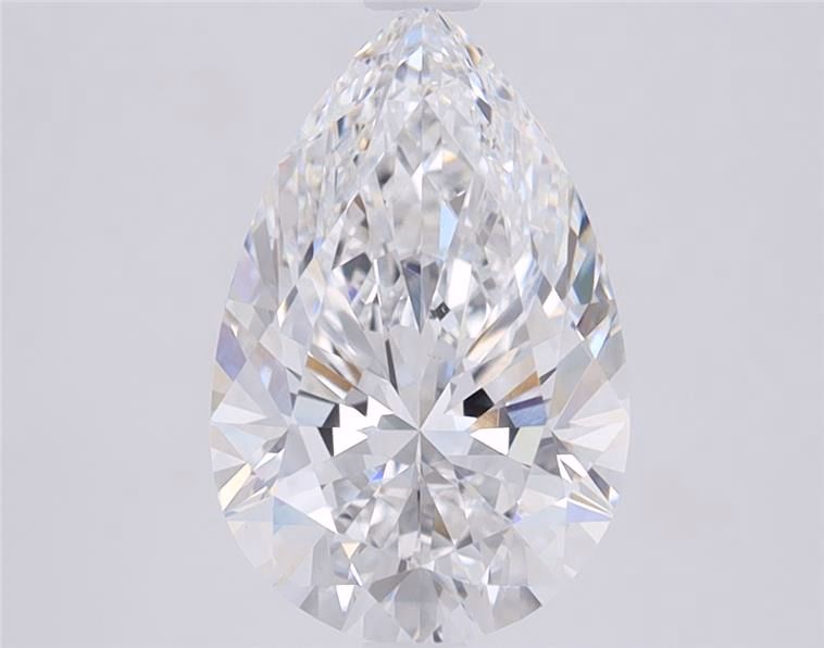 2.00 Carat D-IF Pear Lab Diamond