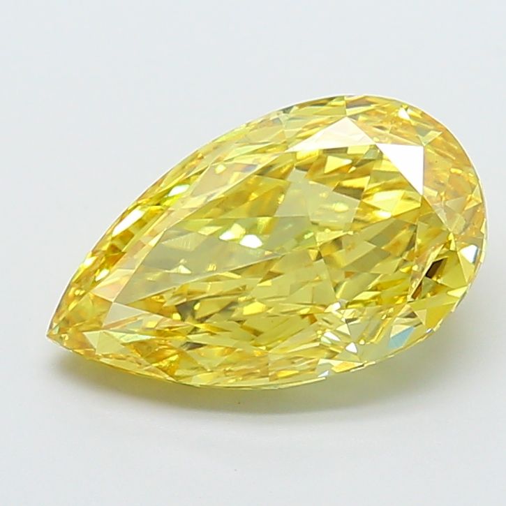 5.04 Carat Pear Cut Fancy Yellow