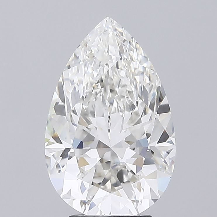 4.50 Carat G-VS1 Pear Lab Diamond