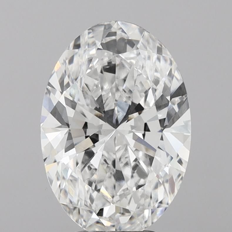 5.11 Carat D-VVS2 Oval Lab Diamond
