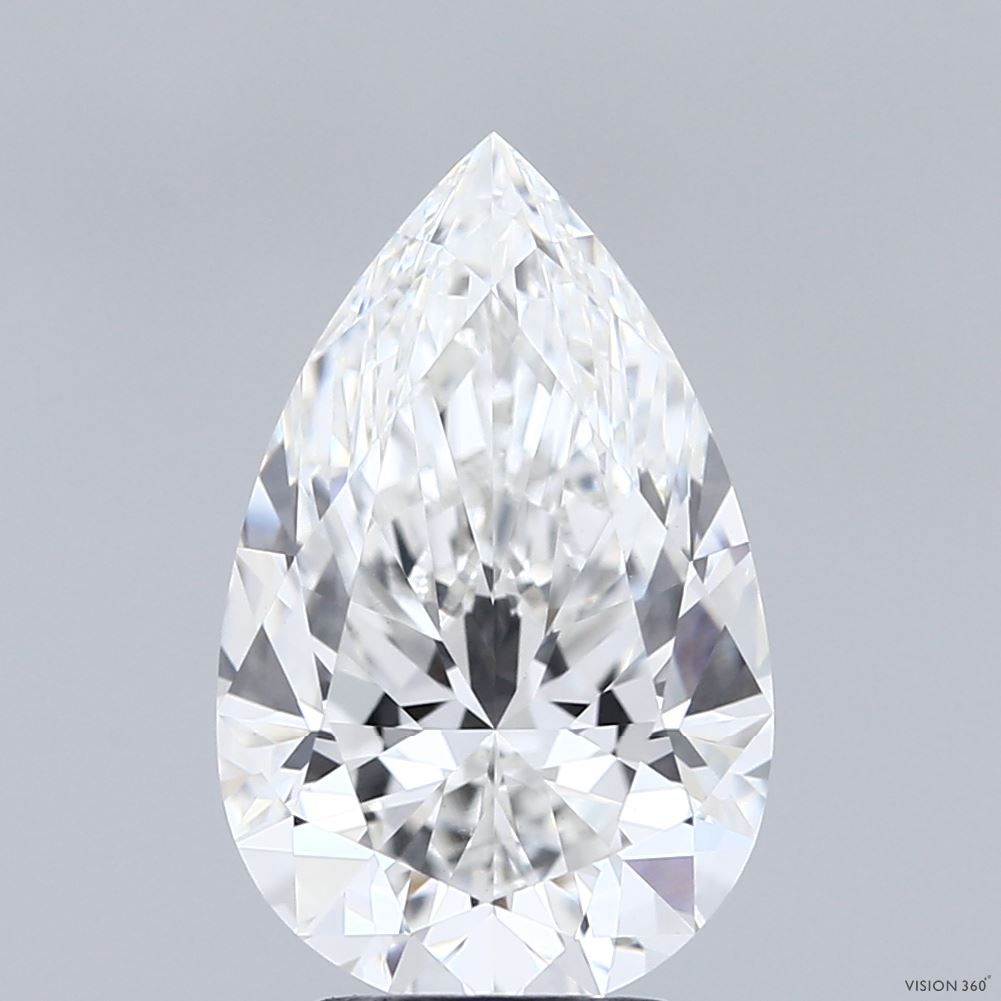 3.5 Carat F-VS1 Pear Lab Diamond