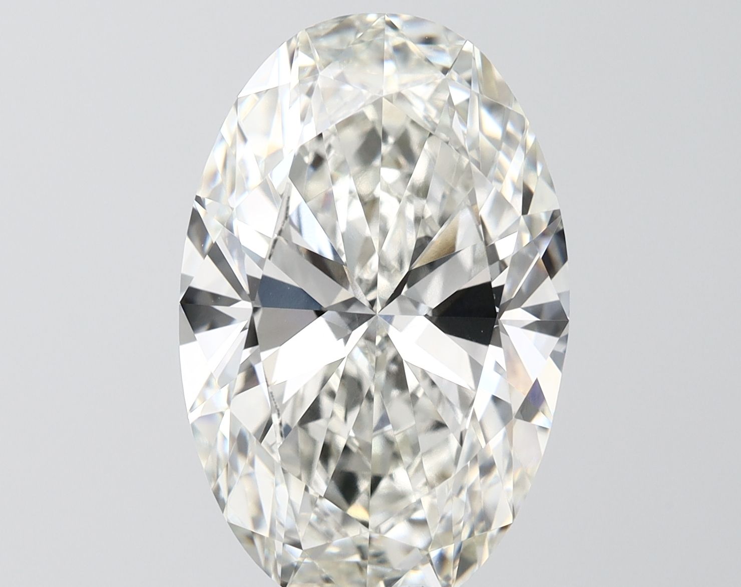 8.61 Carat H-VVS2 Oval Lab Diamond