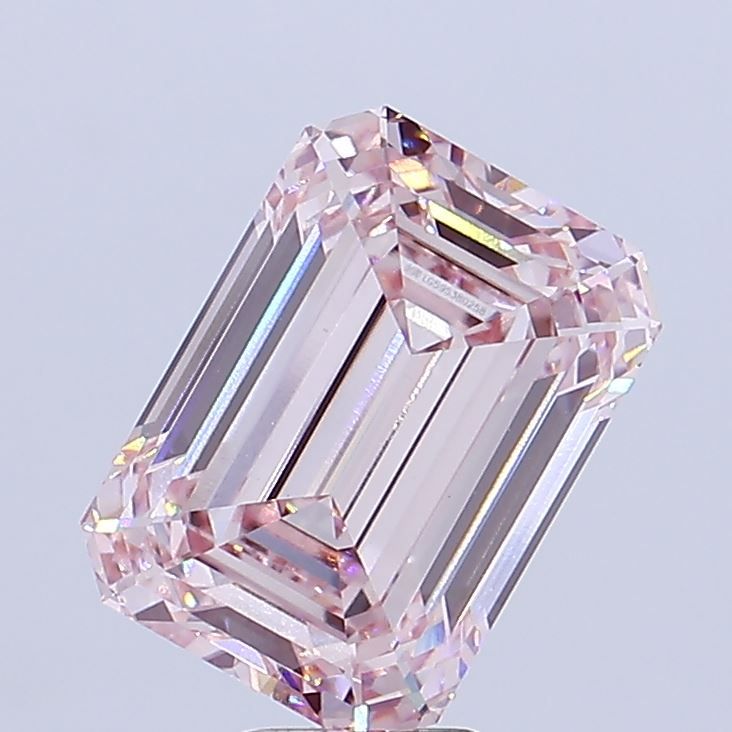 8.29 Carat Emerald Cut Fancy Pink