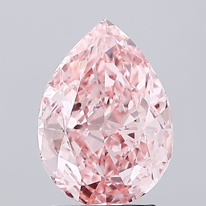 2.72 Carat Pear Cut Fancy Pink
