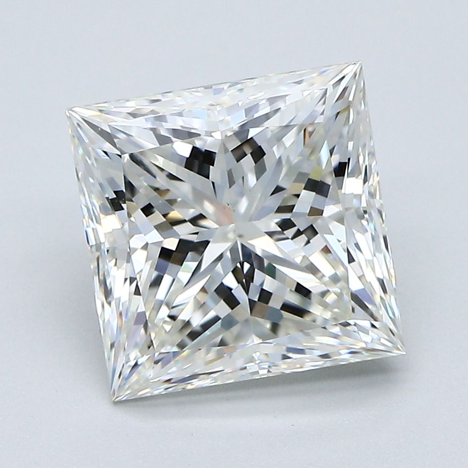 3.51 Carat J-VVS2 Princess Cut Diamond