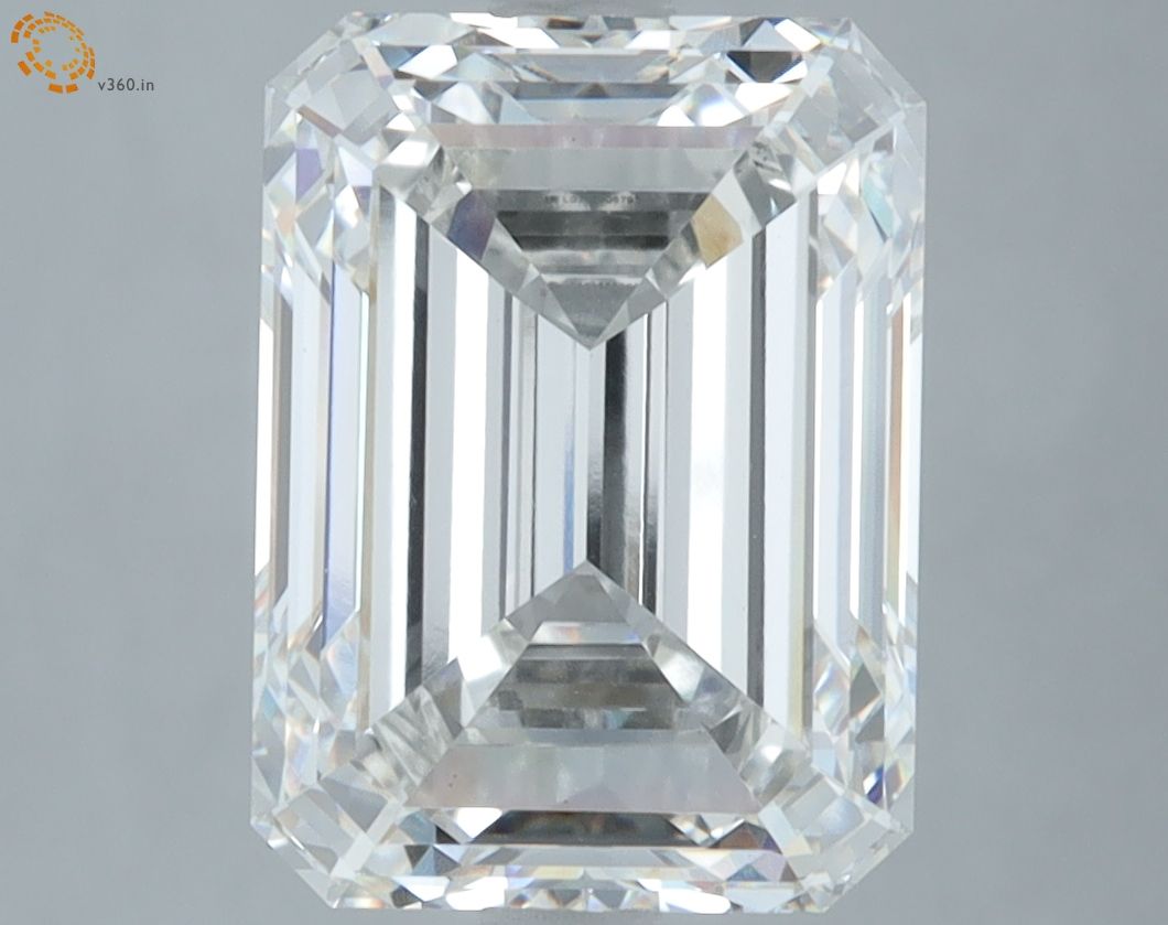 5.09 Carat F-VS1 Emerald Lab Diamond