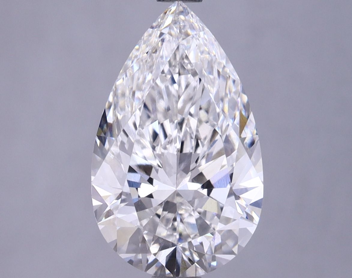 2.83 Carat F-VVS2 Pear Lab Diamond