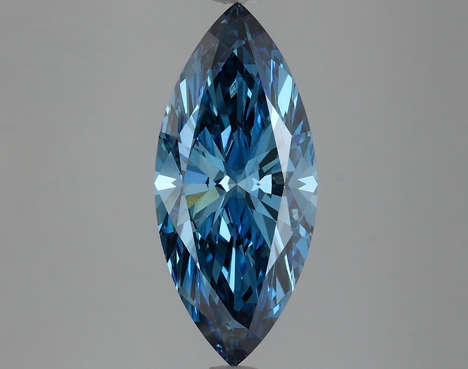 3.88 Carat Marquise Cut Fancy Blue