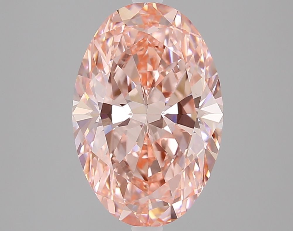4.01 Carat Oval Cut Fancy Pink