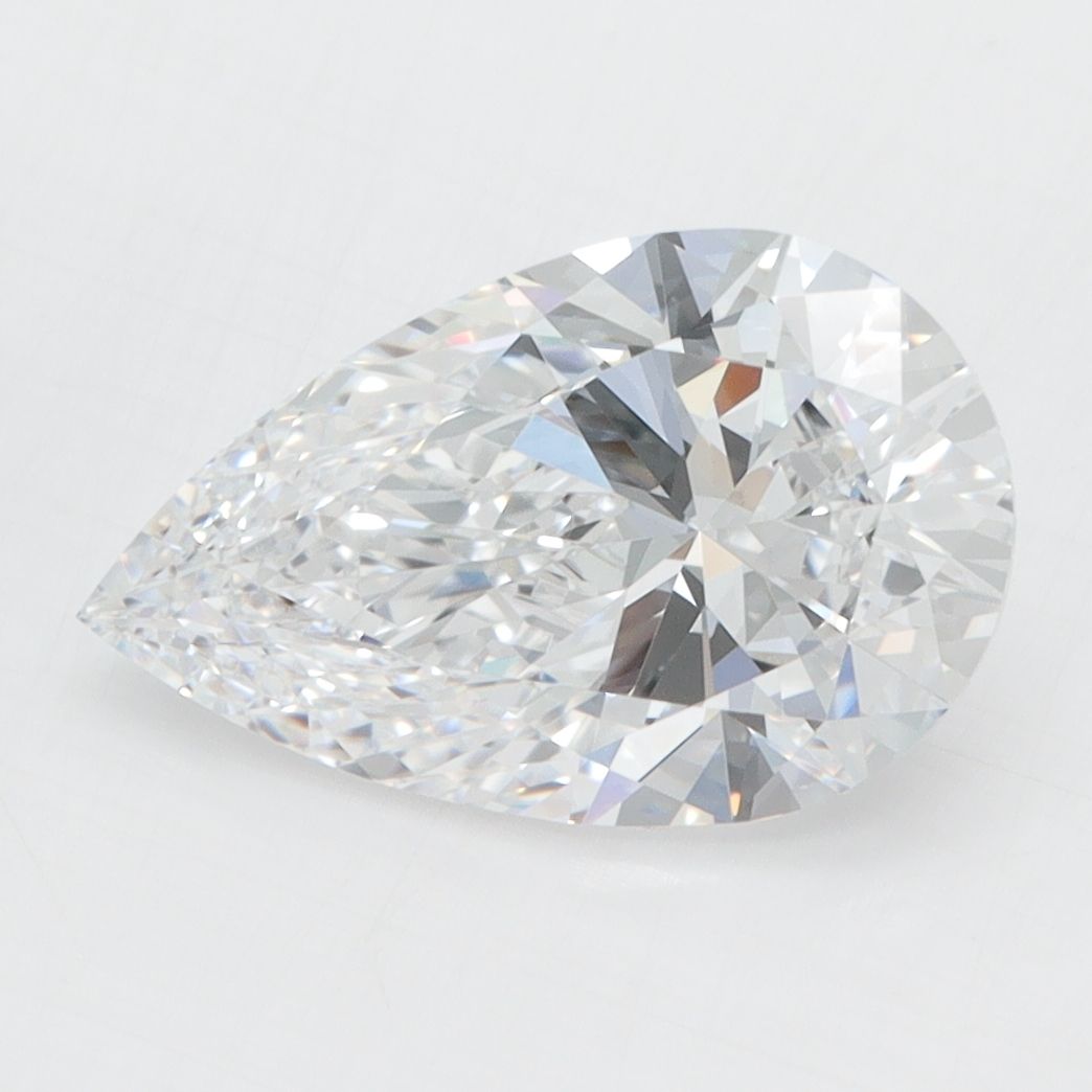 2.71 Carat D-VVS2 Pear Lab Diamond