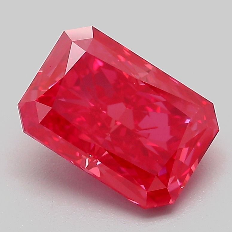 2.02 Carat Radiant Cut Fancy Red