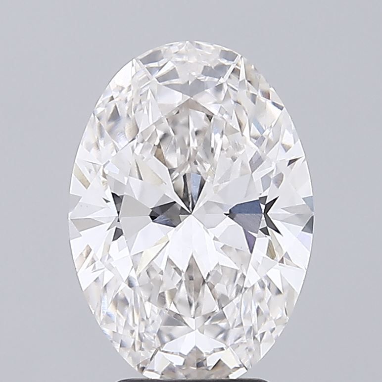 3.85 Carat G-VVS2 Oval Lab Diamond