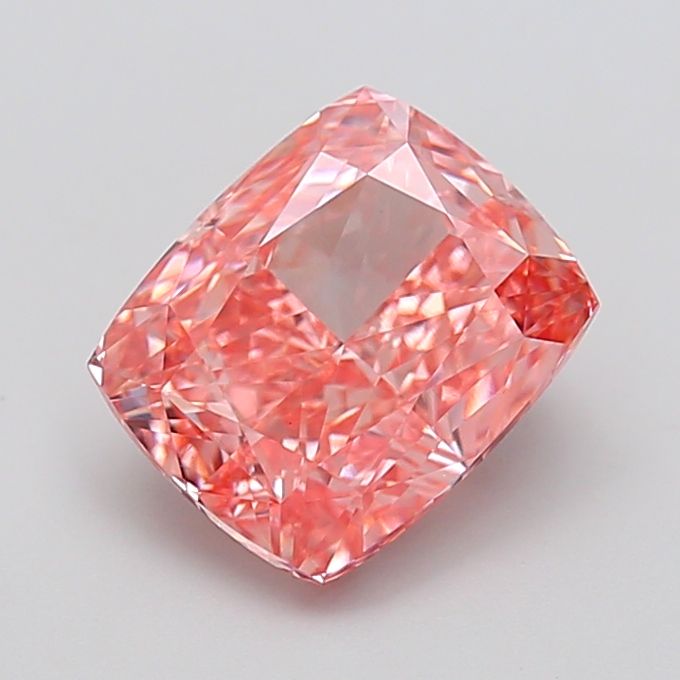 3.54 Carat Cushion Cut Fancy Pink