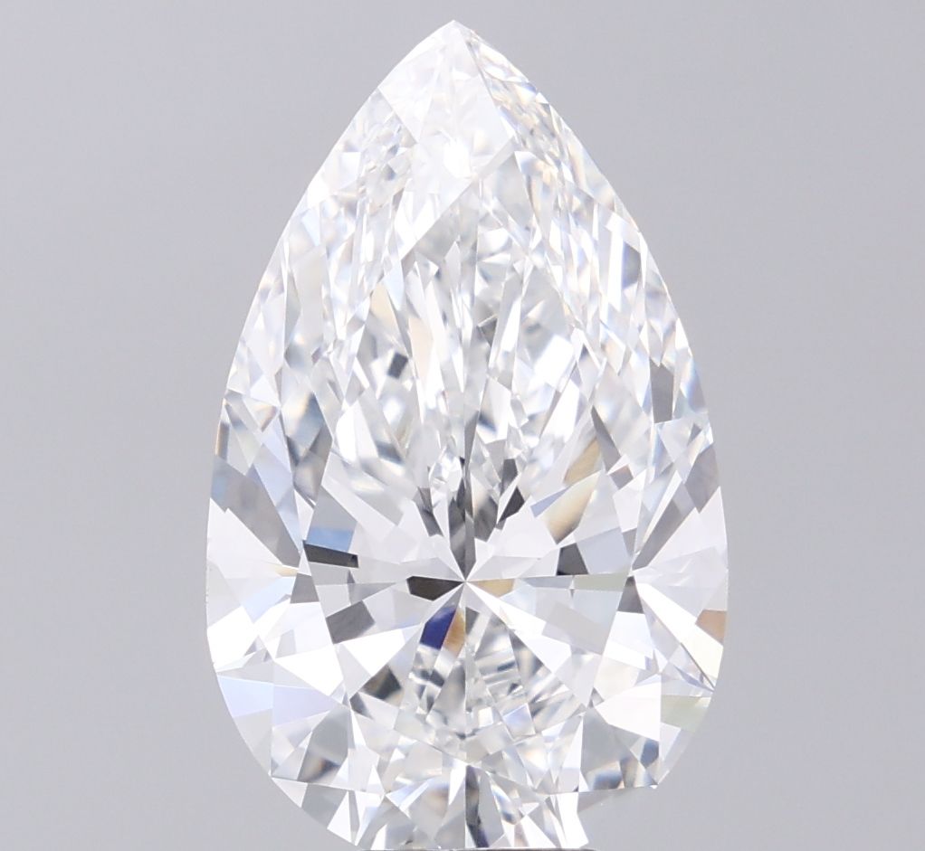 7.42 Carat E-VVS2 Pear Lab Diamond