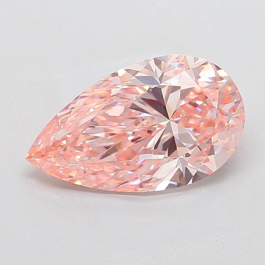5.05 Carat Pear Cut Fancy Pink