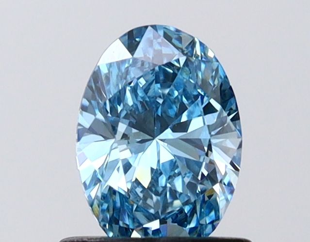 0.73 Carat Blue VS1 Oval Lab Diamond