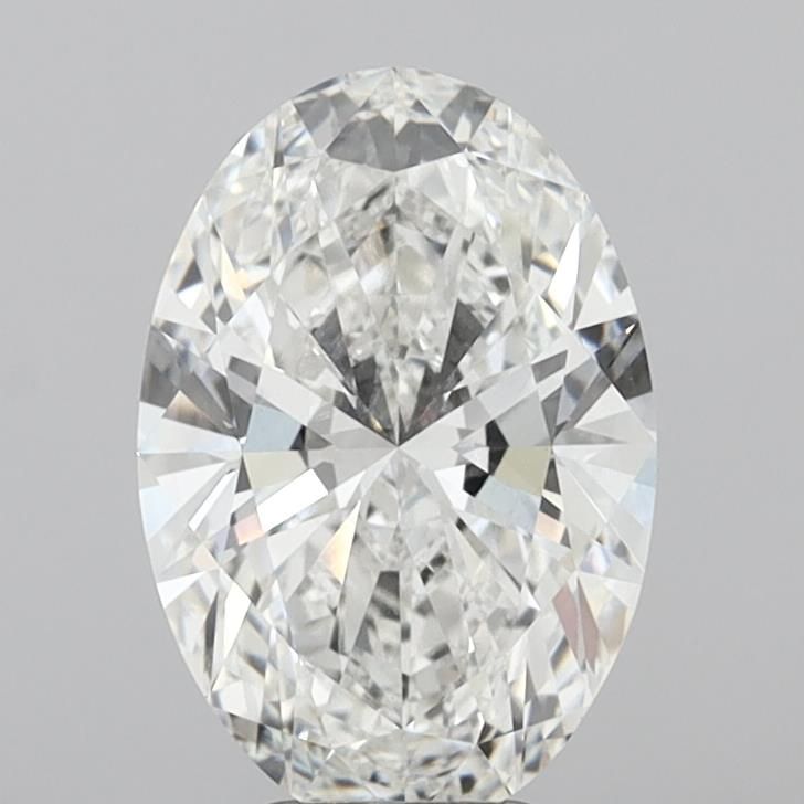 5.06 Carat F-VVS2 Oval Lab Diamond