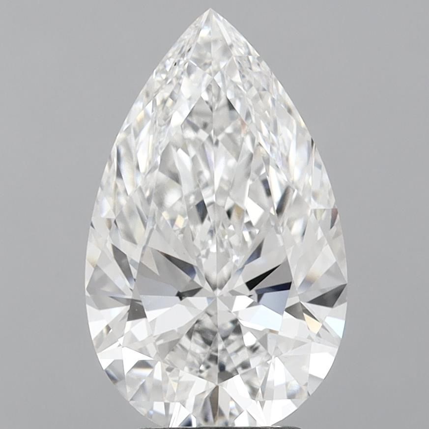 3.50 Carat E-VS1 Pear Lab Diamond