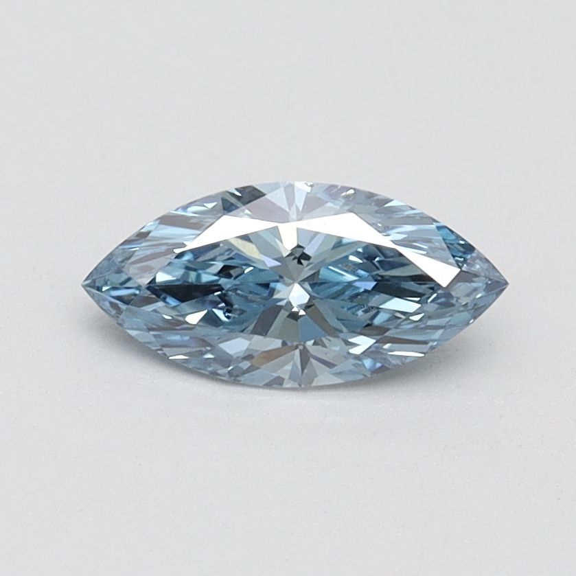 0.50 Carat Marquise Cut Fancy Blue