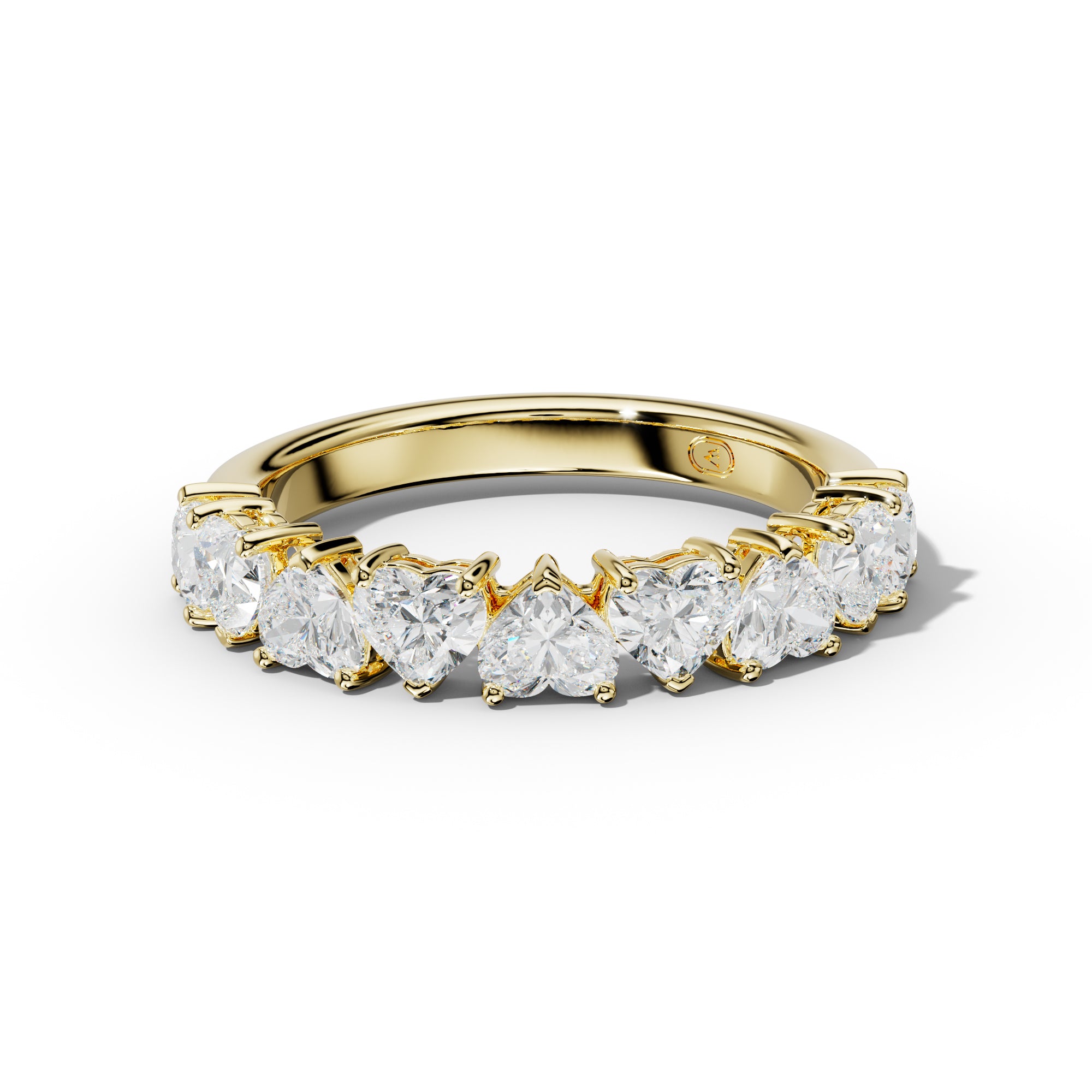 2.0 Carat Heart Shape Diamond Anniversary Band