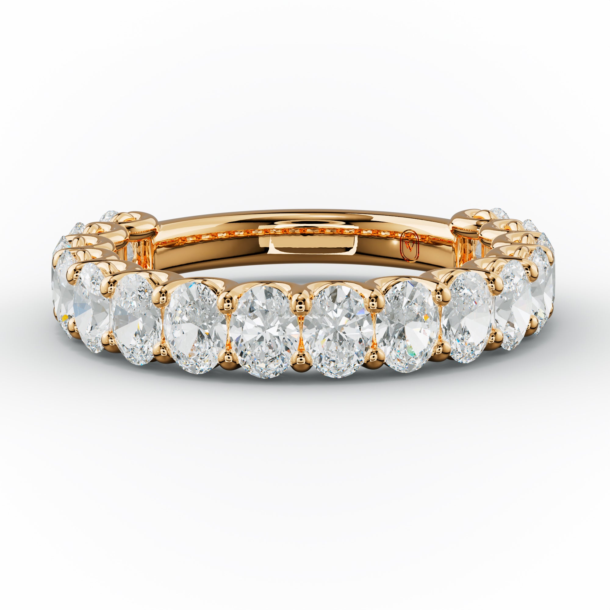 2.0 Carat Oval Diamond Anniversary Band