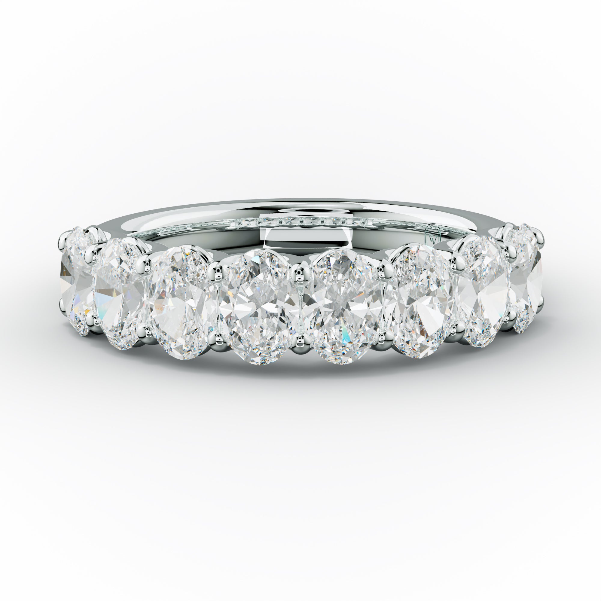 2.0 Carat Oval Diamond Anniversary Band