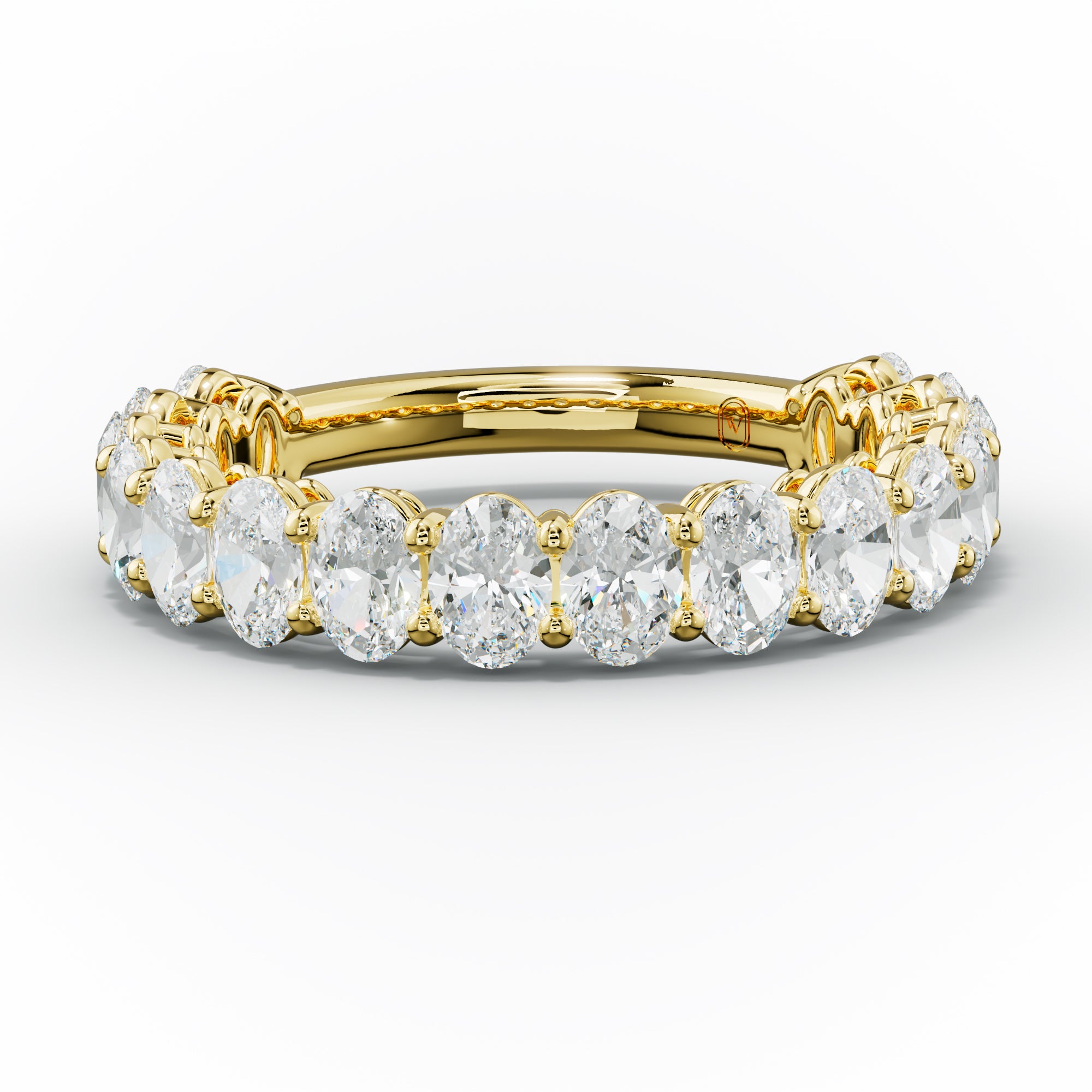 2.0 Carat Oval Diamond Anniversary Band