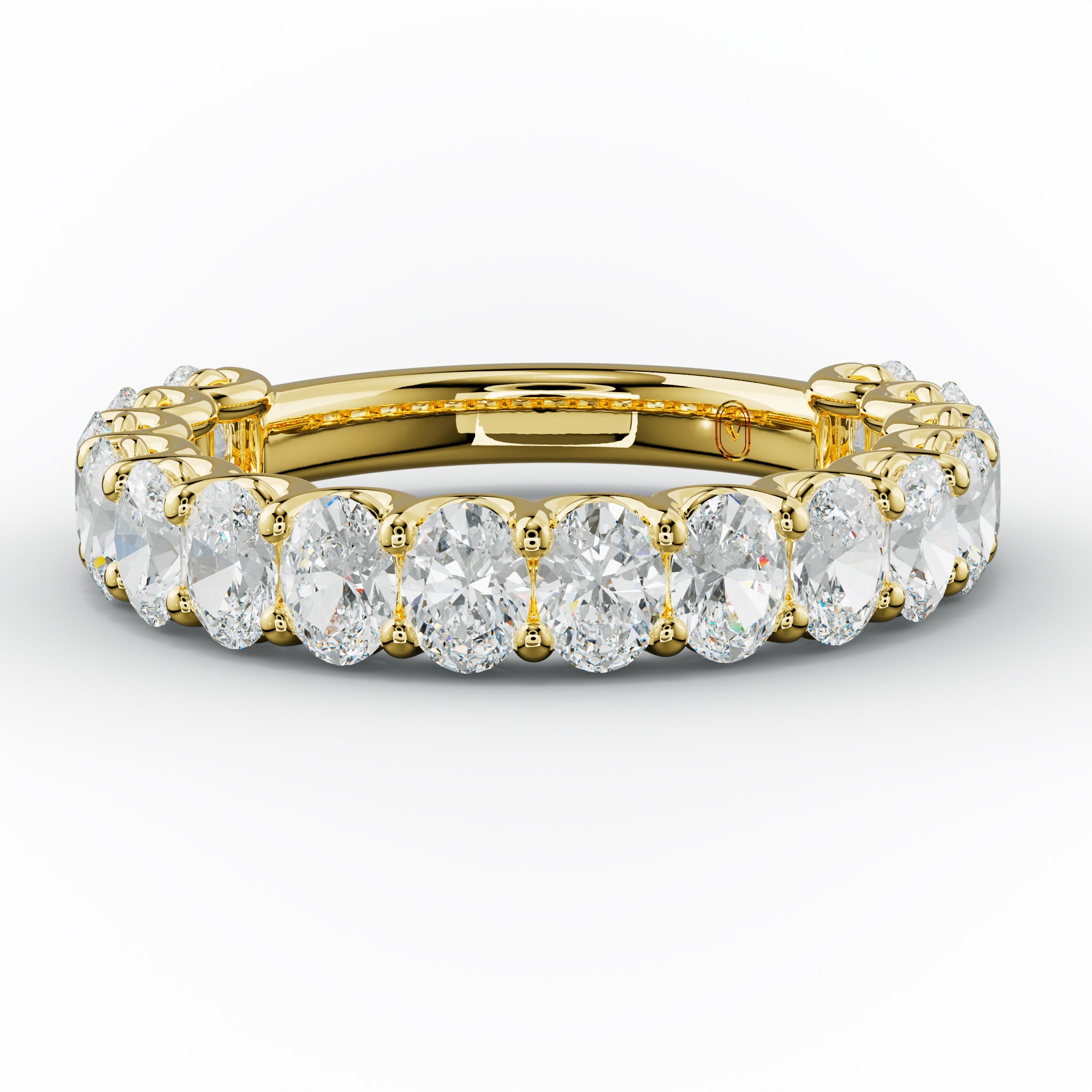 2.0 Carat Oval Diamond Anniversary Band