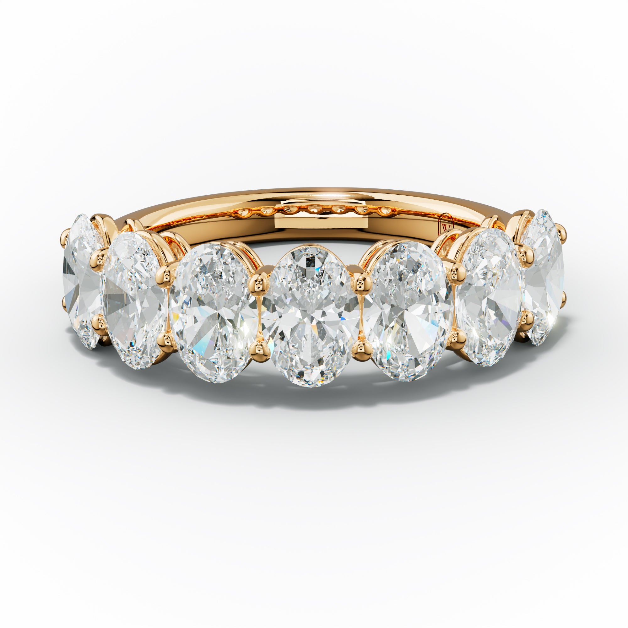 3.0 Carat Oval Diamond Anniversary Band