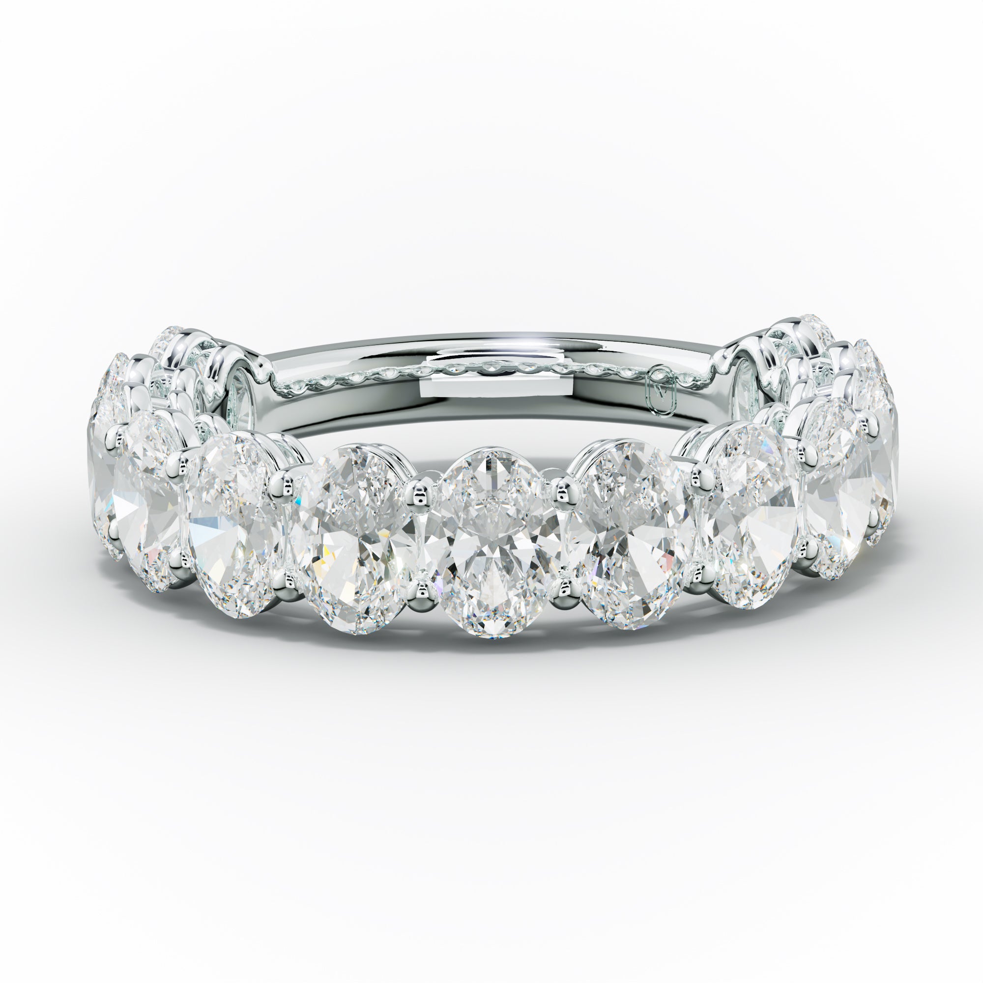 3.0 Carat Oval Diamond Anniversary Band