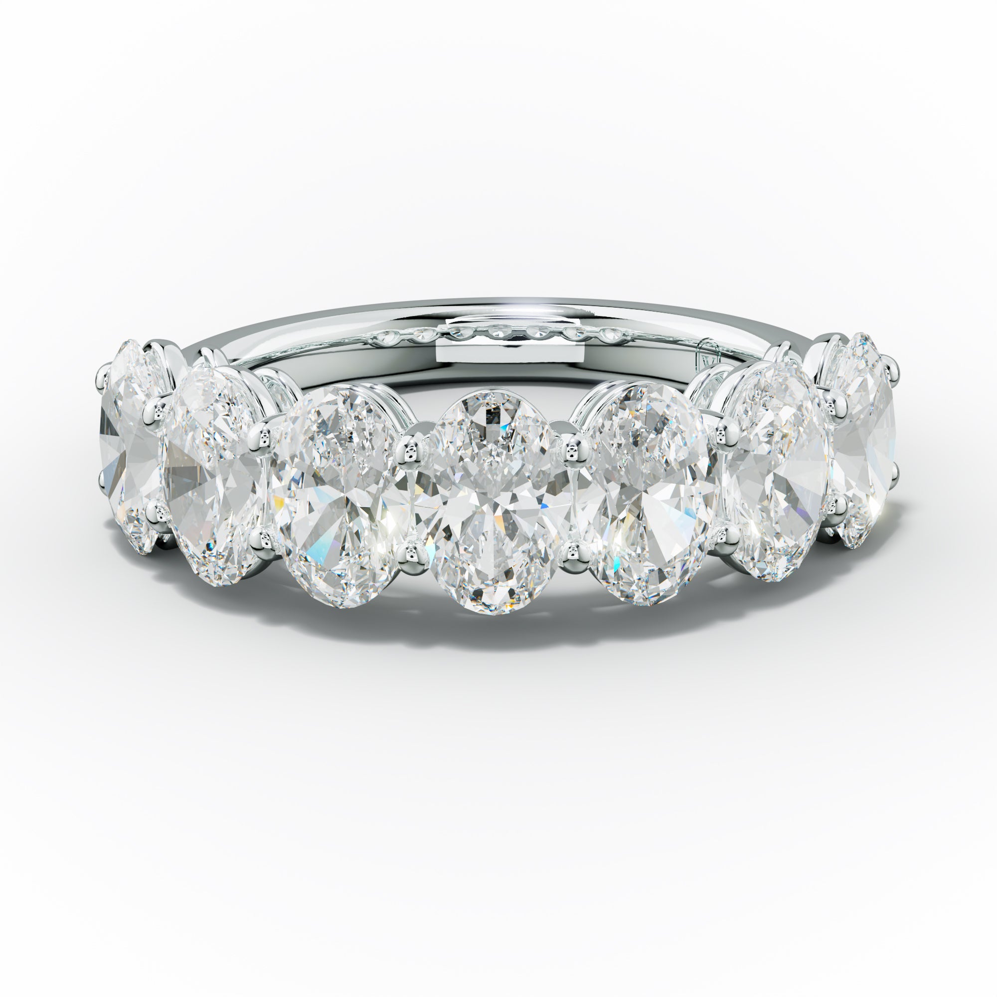 3.0 Carat Oval Diamond Anniversary Band