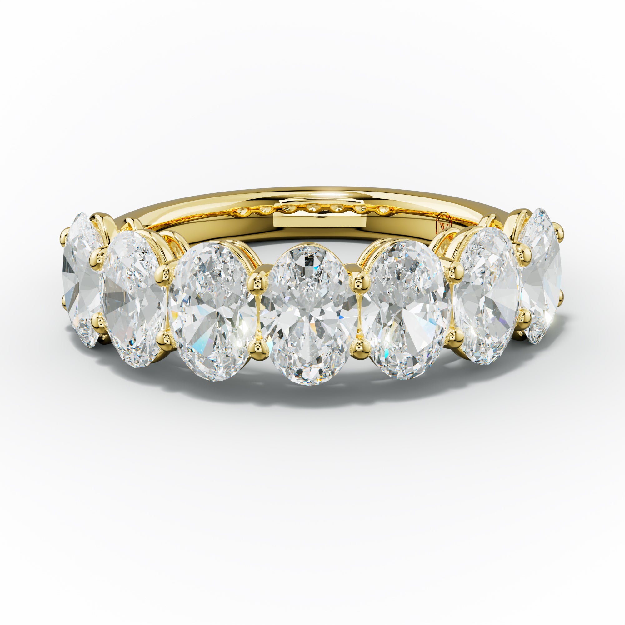 3.0 Carat Oval Diamond Anniversary Band