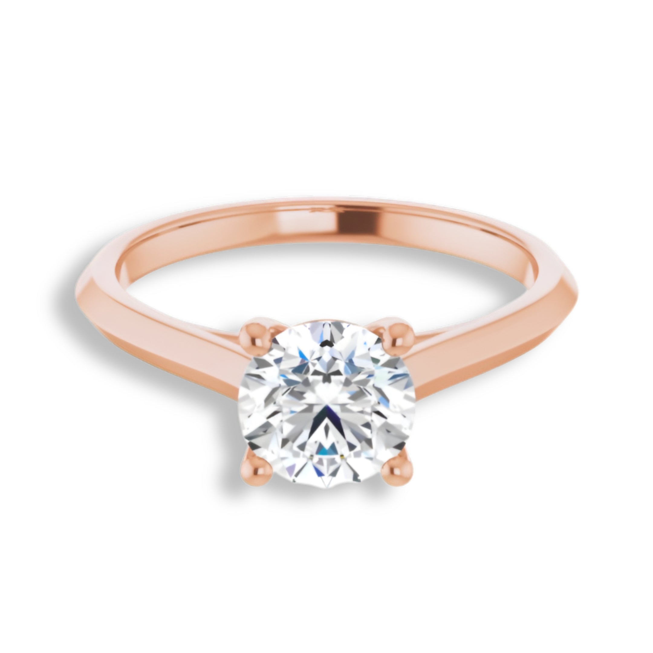 Round Diamond Solitaire Engagement Ring-VIRABYANI