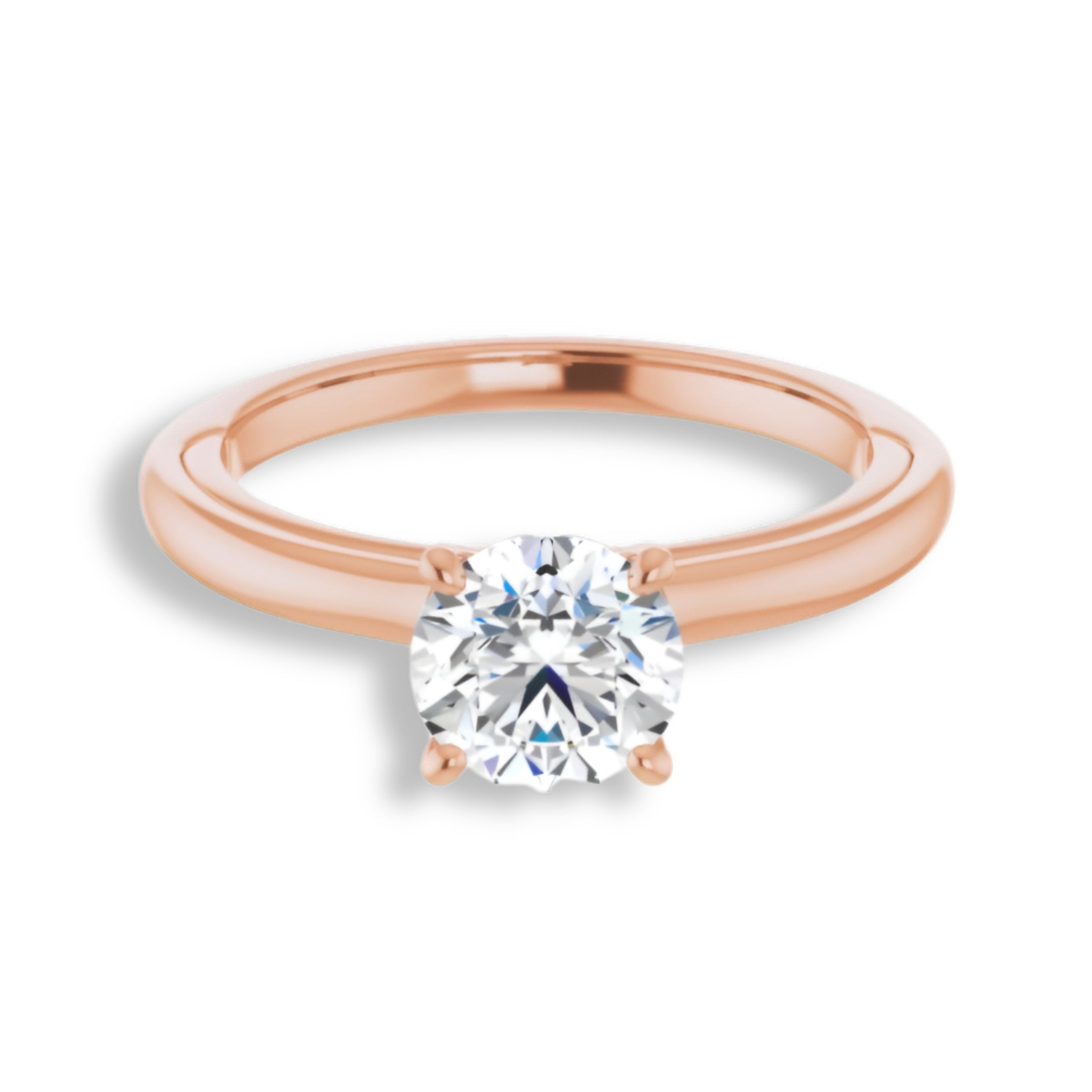 Round Diamond Solitaire Engagement Ring-VIRABYANI