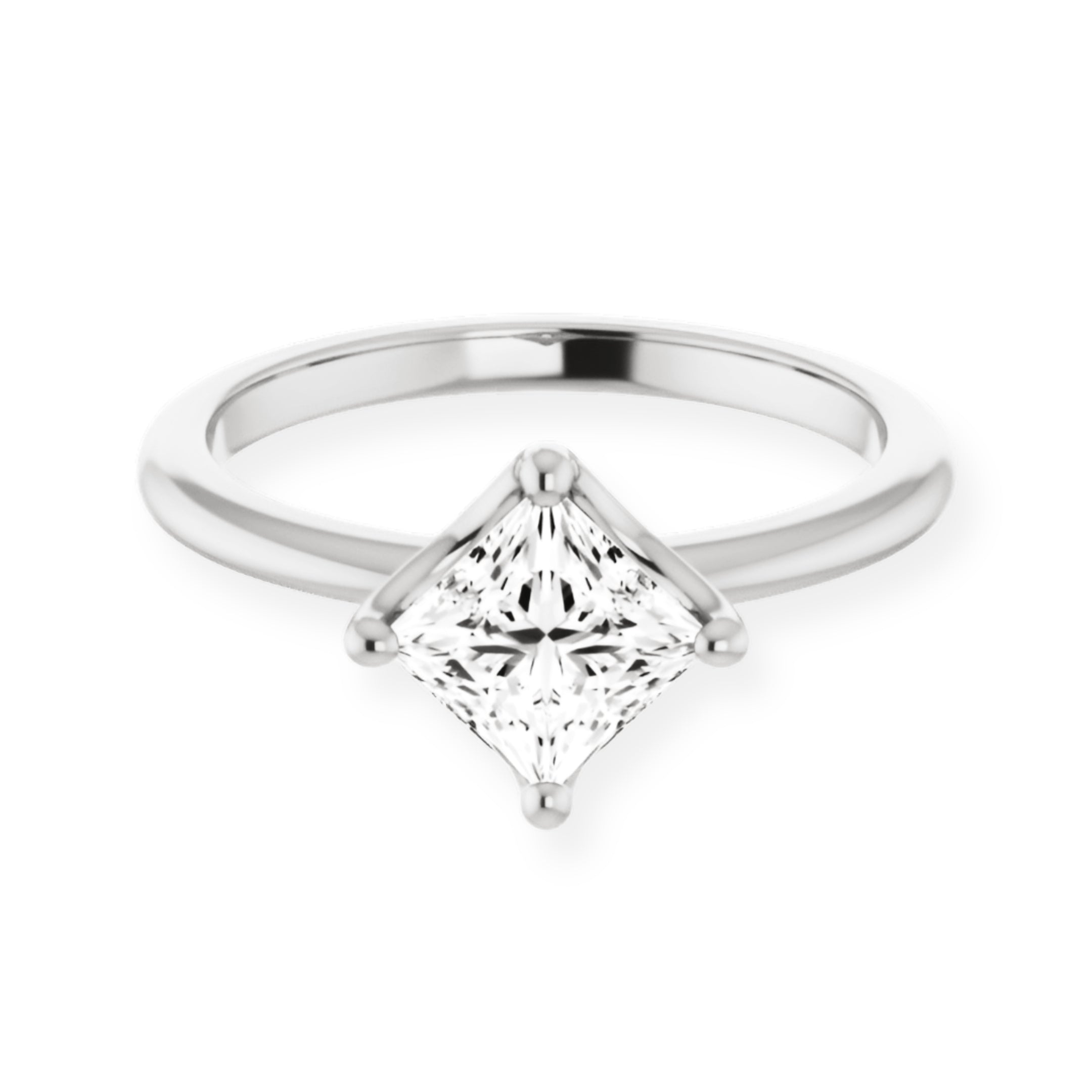Margot Princess Diamond Solitaire Engagement Ring