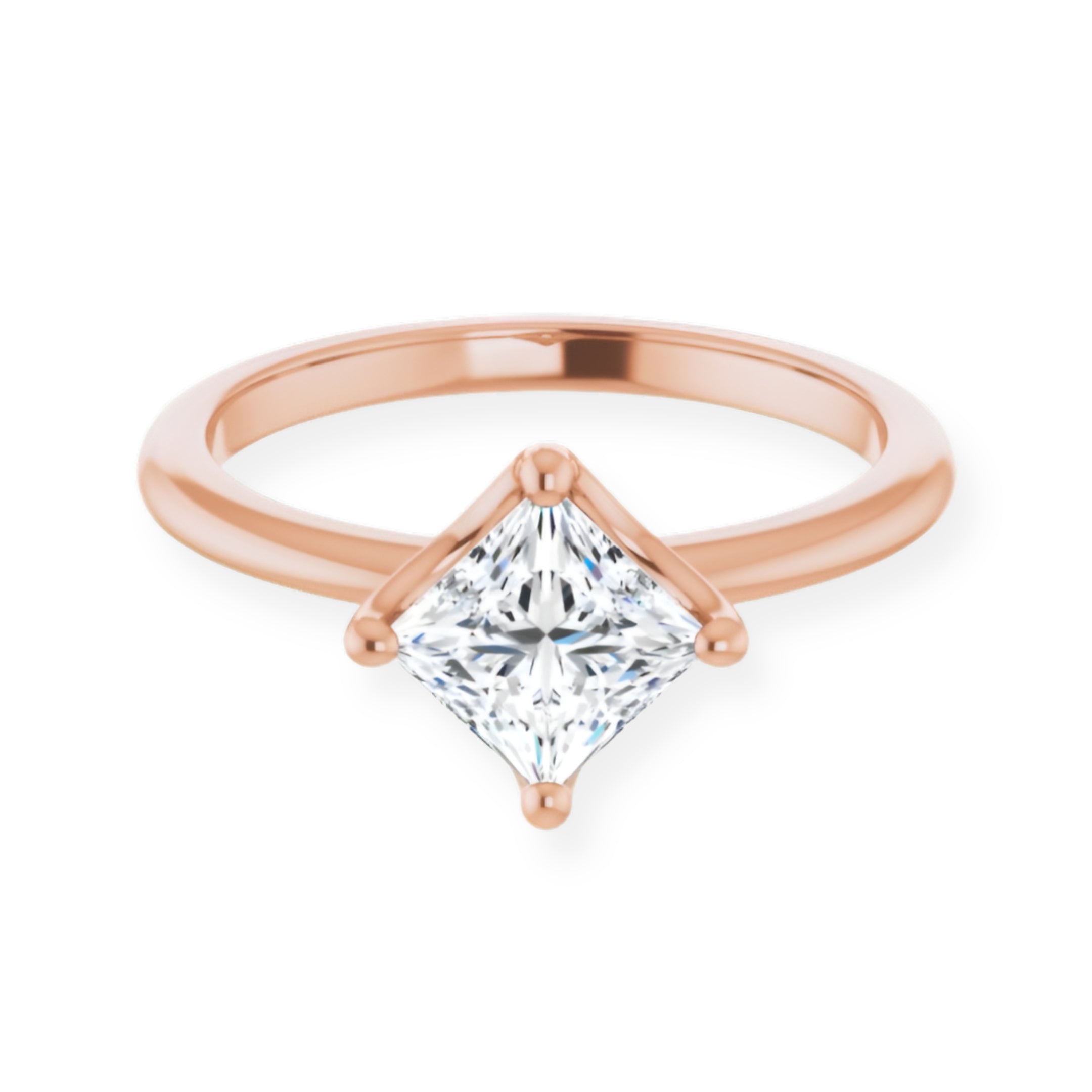 Margot Princess Diamond Solitaire Engagement Ring