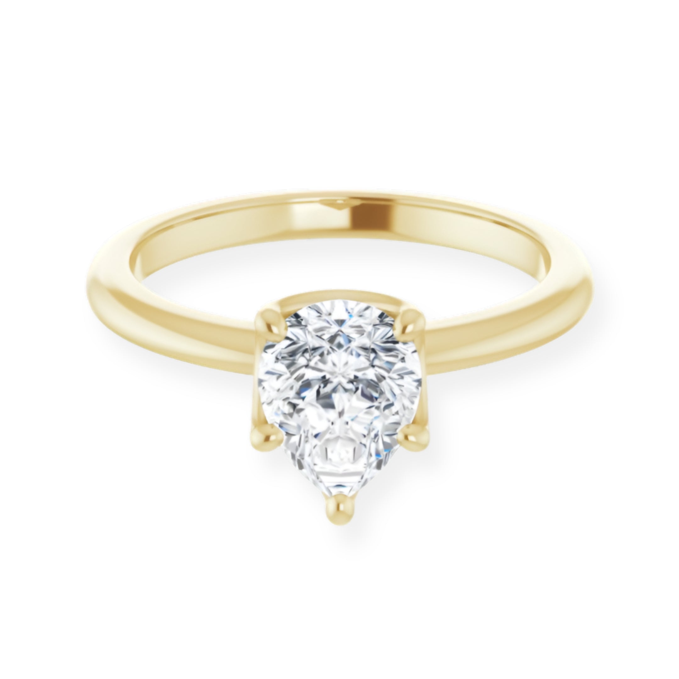 Margot Pear Diamond Solitaire Engagement Ring
