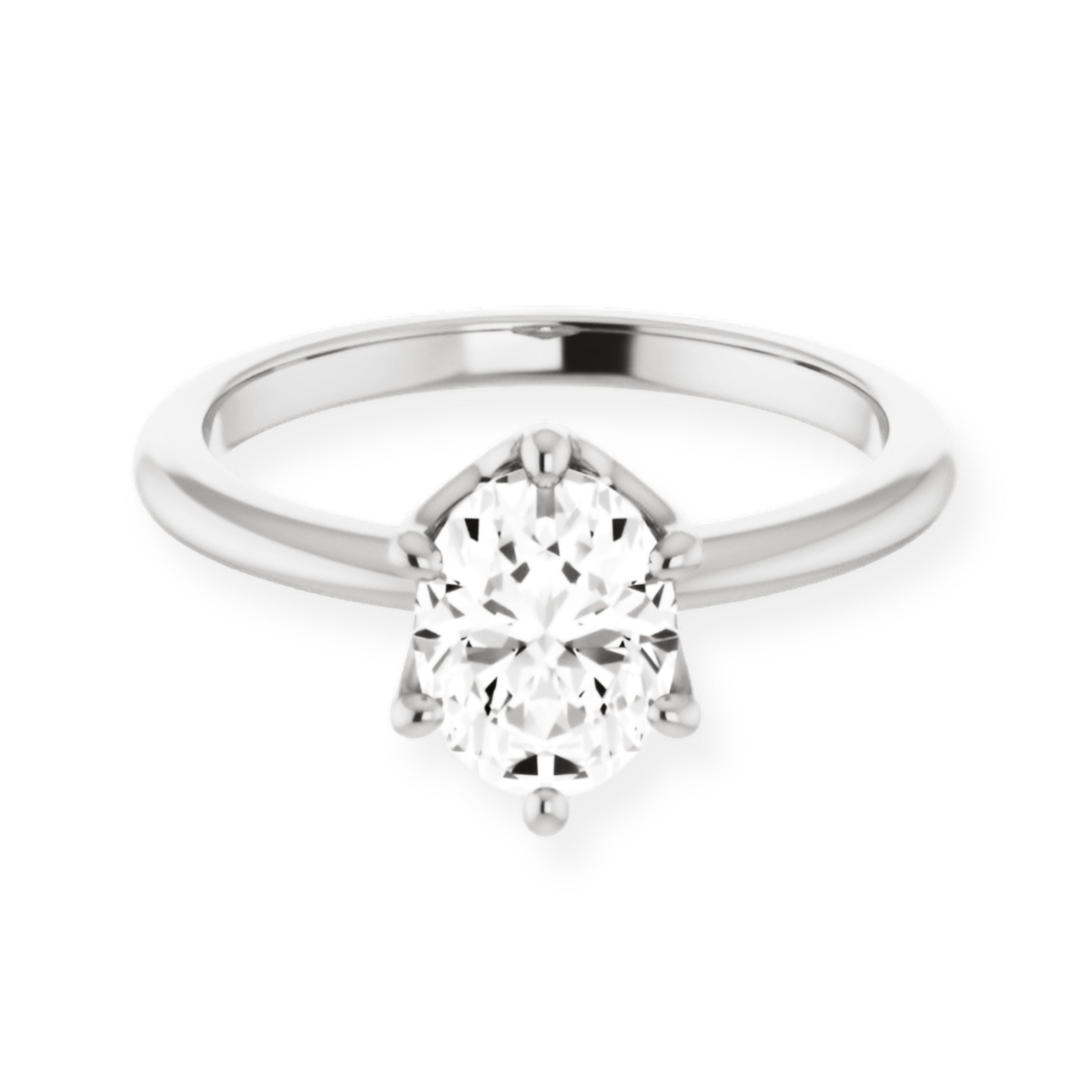 Margot Oval Diamond Solitaire Engagement Ring