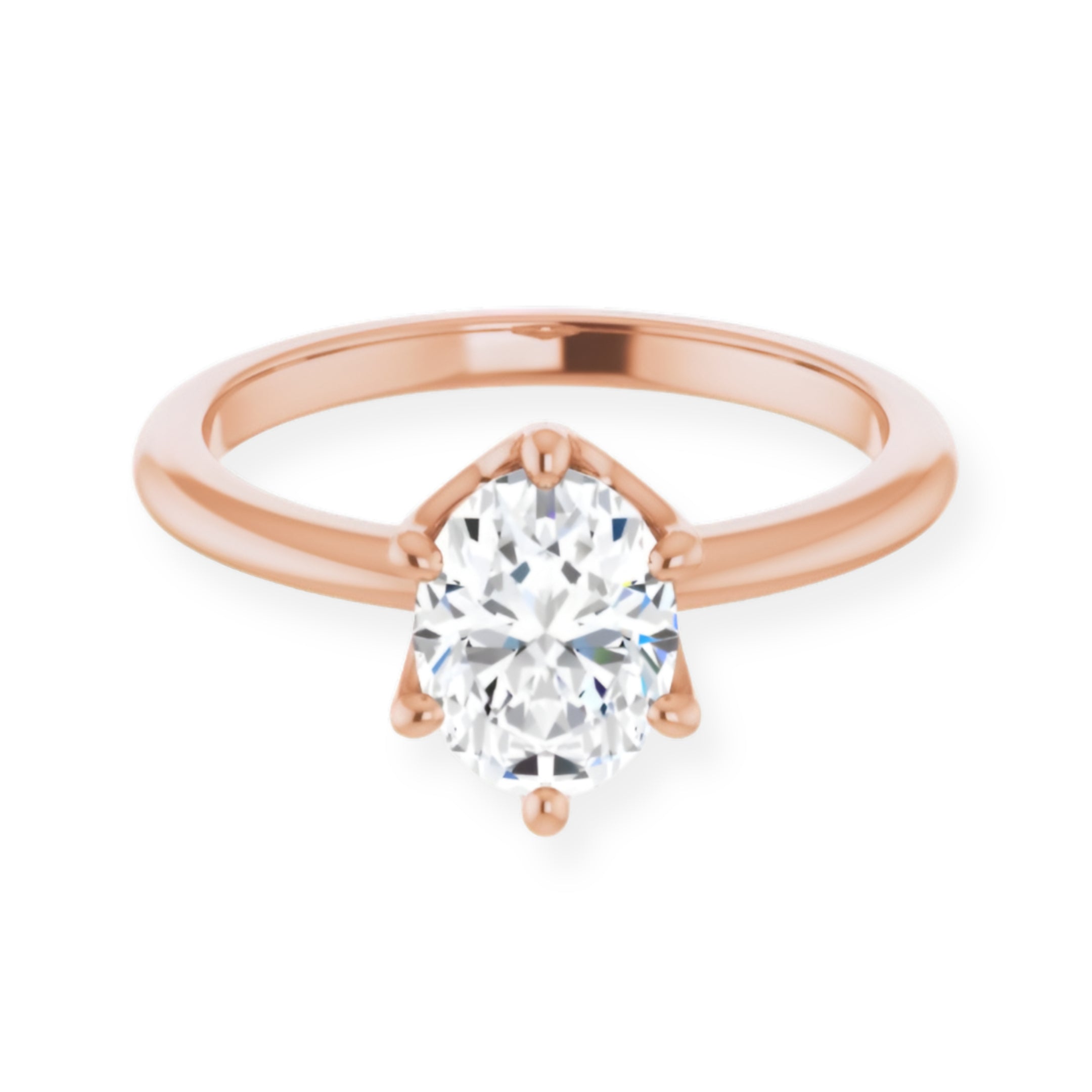 Margot Oval Diamond Solitaire Engagement Ring
