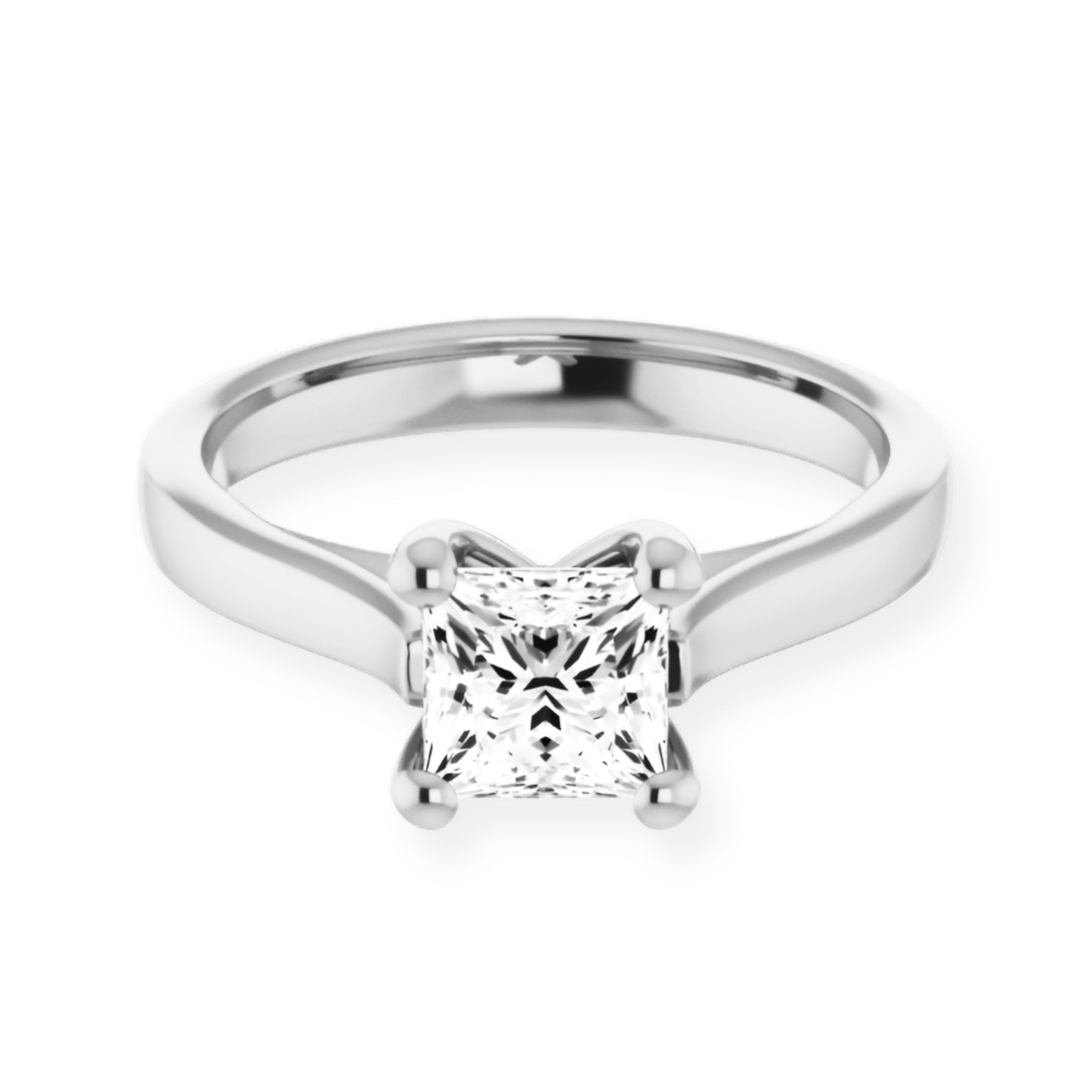 Serenity Princess Diamond Solitaire Engagement Ring