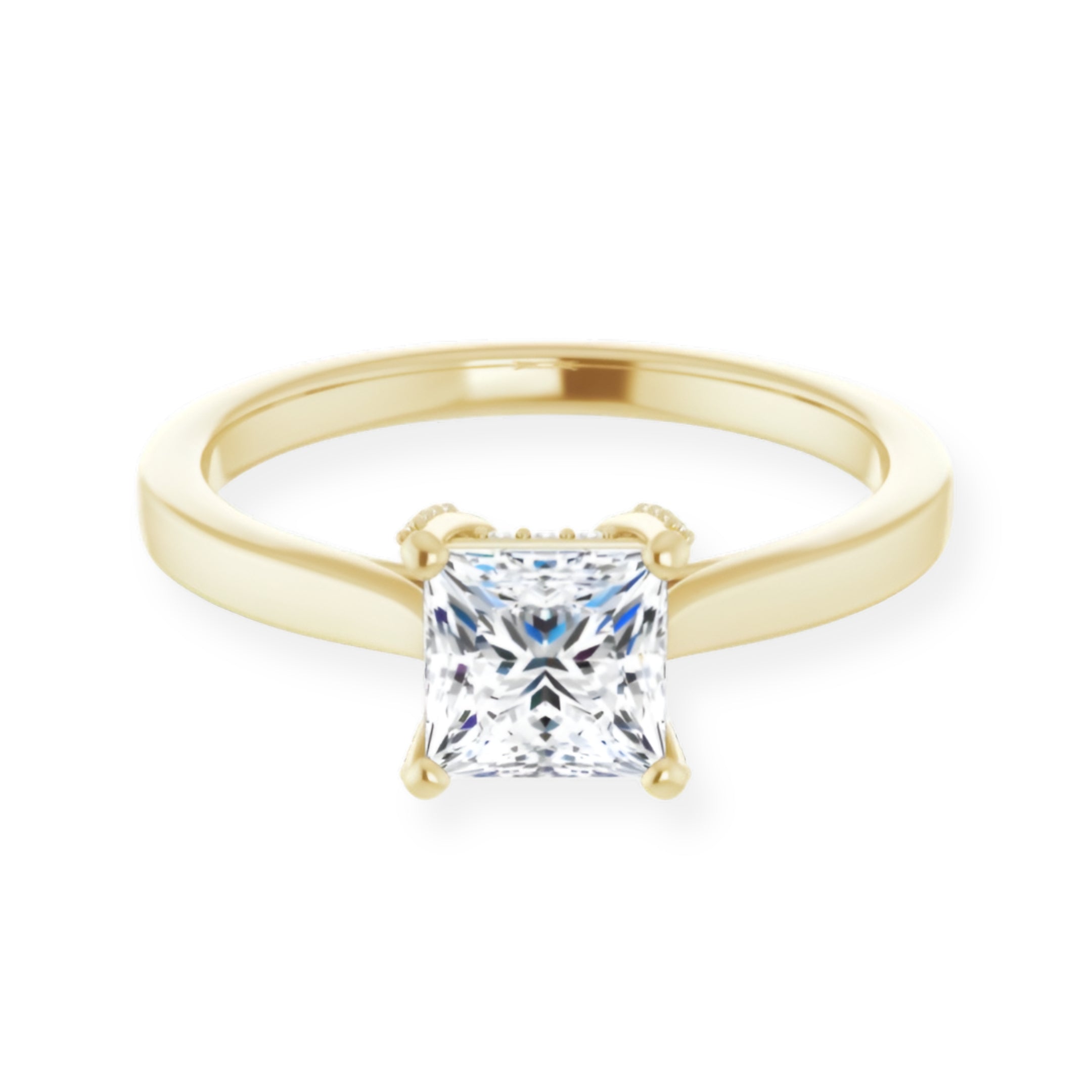Eva Princess Diamond Solitaire Engagement Ring