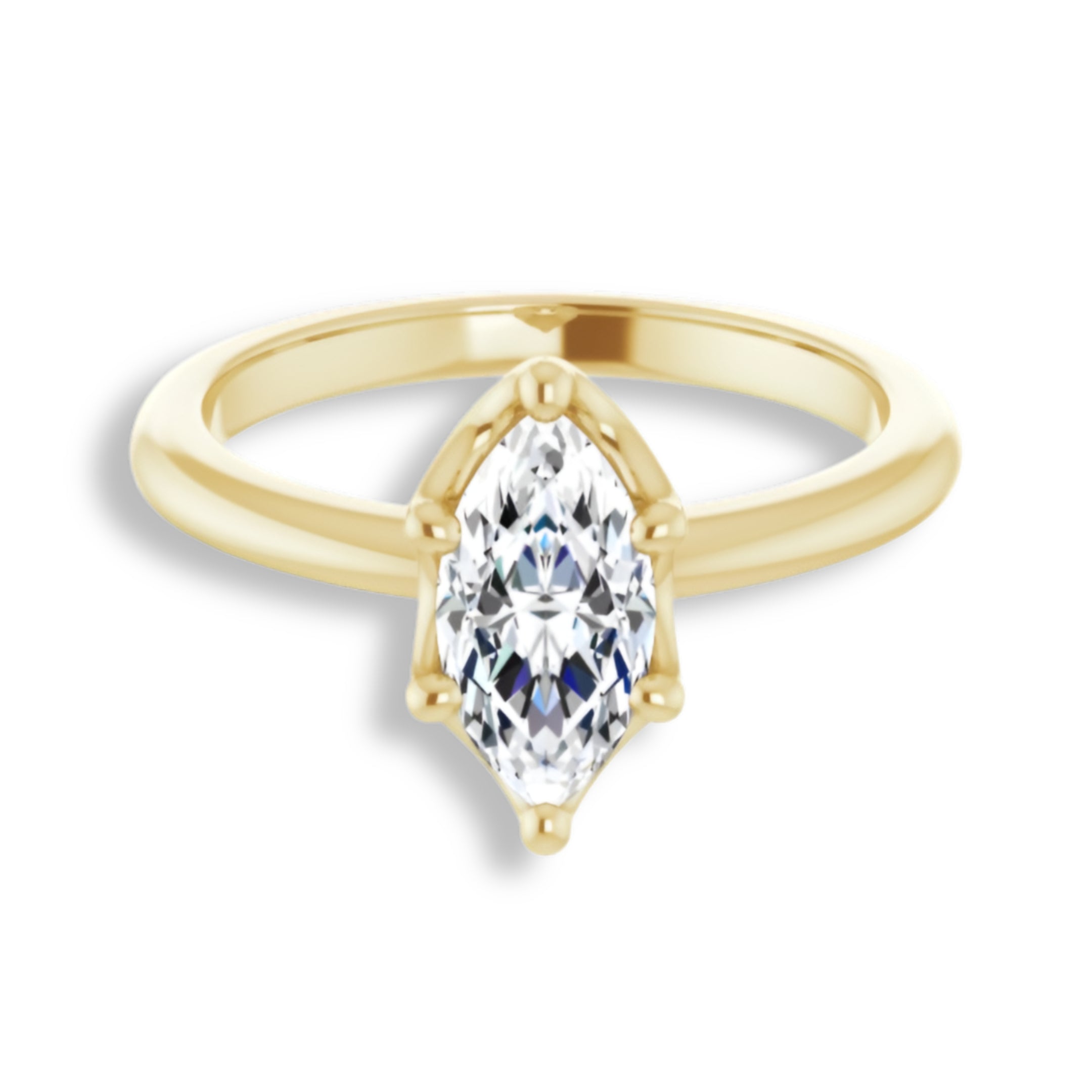 Margot Marquise Diamond Solitaire Engagement Ring