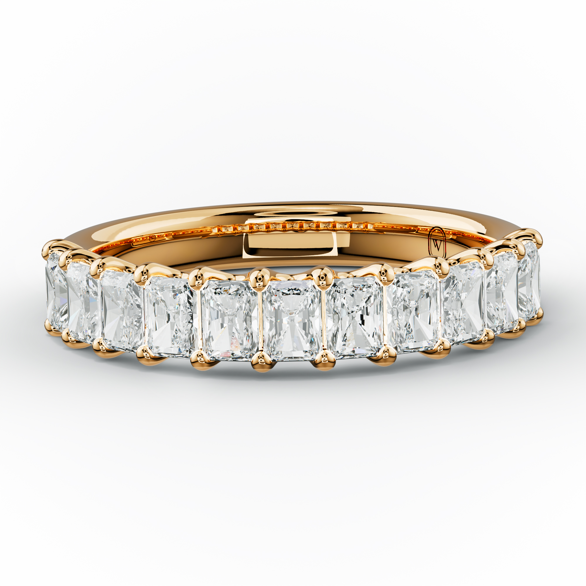 1.0 Carat Radiant Cut Diamond Anniversary Band