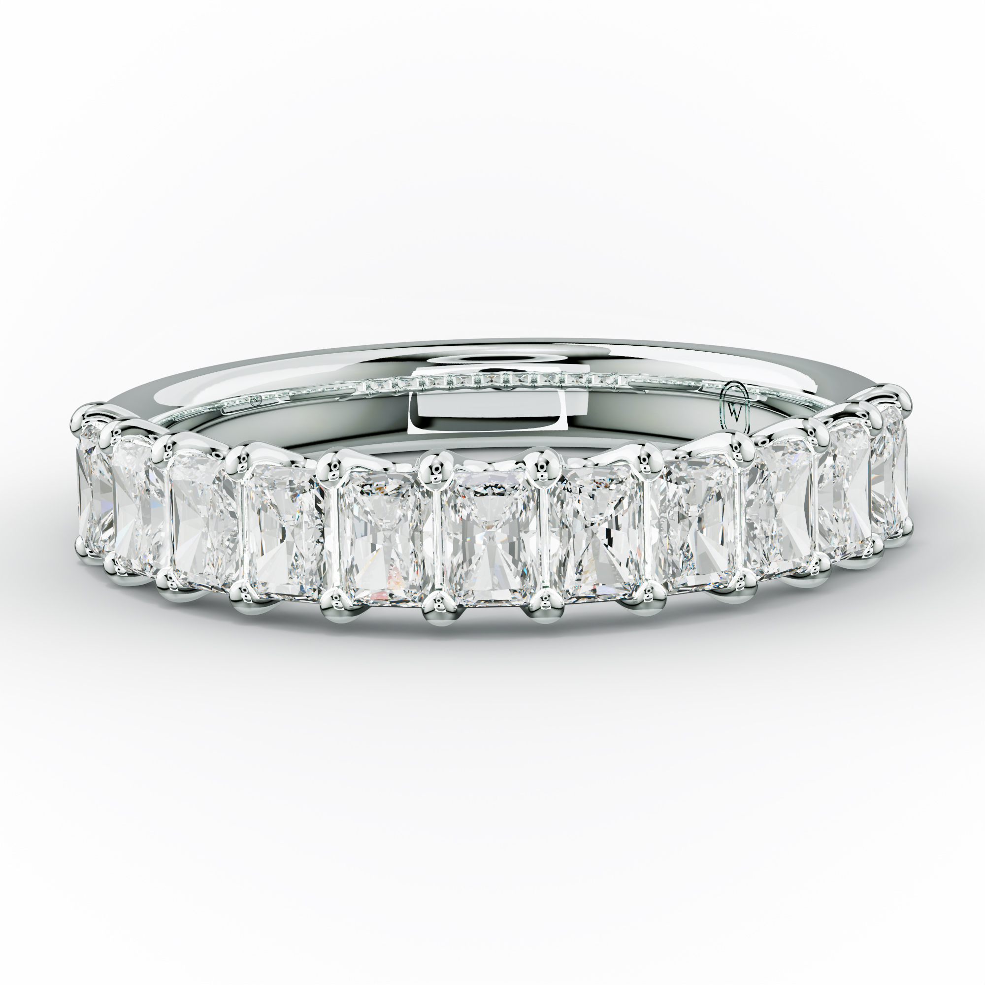 1.0 Carat Radiant Cut Diamond Anniversary Band