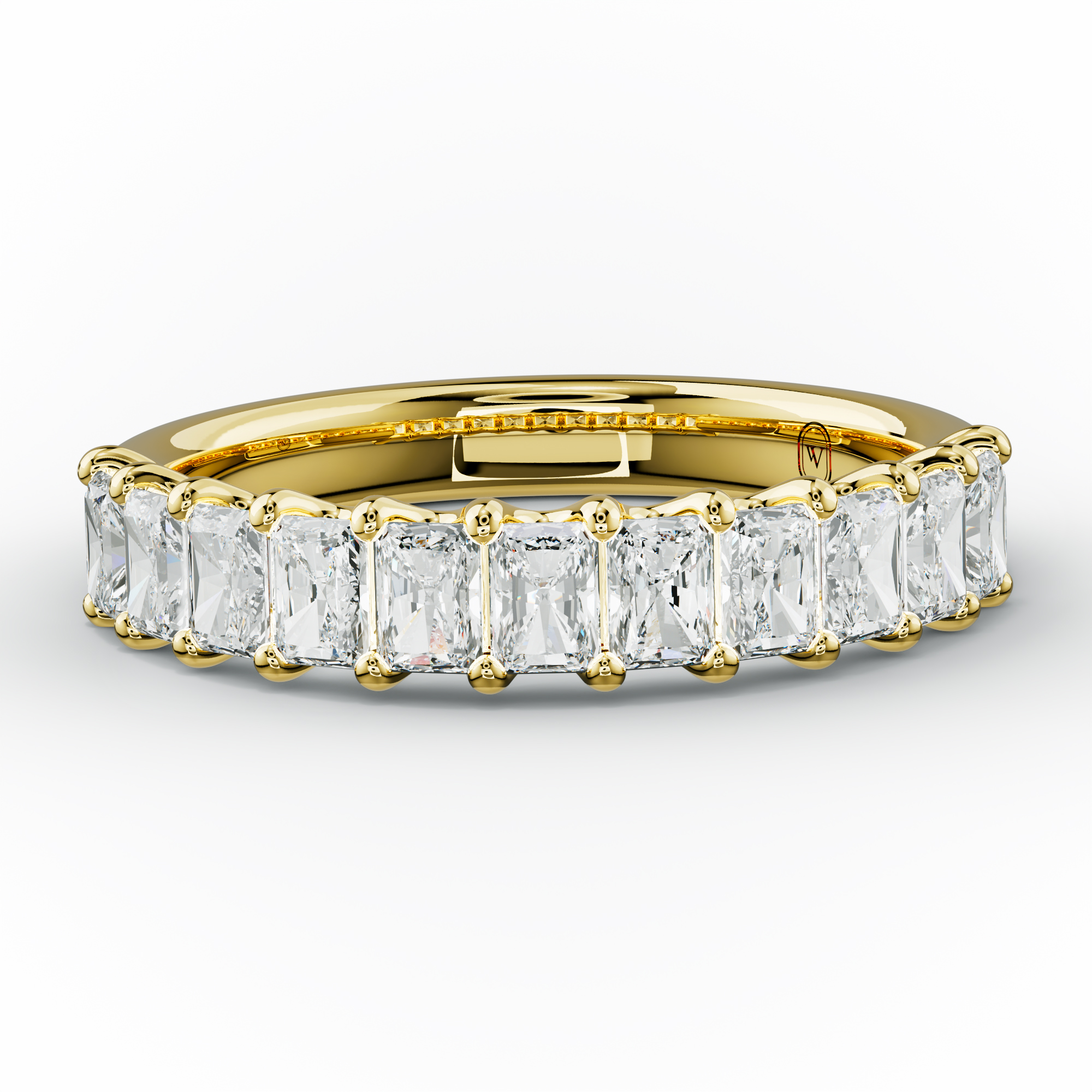 1.0 Carat Radiant Cut Diamond Anniversary Band